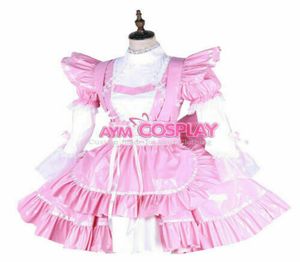 PVC Sissy Maid Dress Boy Çapraz Dressers Kostüm Tailormade Cadılar Bayramı Cosplay1295689