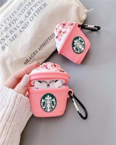 För AirPod 3 Case Cover för Air Pods Pro Luxury Silicone Cute 3D Coffee Cherry Ice Cream Earphone Fall för AirPods Cover Ins7237346