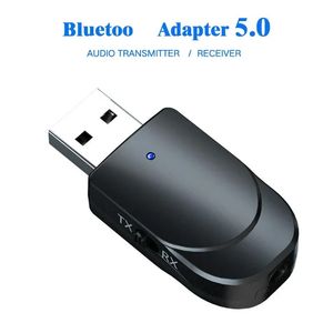 2024 NY 3 I 1 KN330 Bluetooth 5.0 Ljudsändarmottagare Två-i-en USB-dator-TV-adapterbil Dual Output för högtalare Hörlurar för