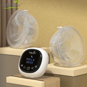 Breastpumps Anly Kiss Electric Wearable Bilateral Breast Pump Rechargeable Hands Free Double Breast Milk Extractor Backflow Prevention