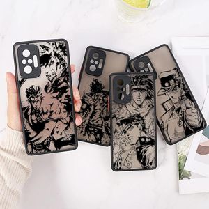 La bizzarra avventura di JoJo per Redmi Note 11 Casi Xiaomi Redmi 8 9 9A 9C 9T 10C 7A 7 Nota 8 10 11 9 12 Pro Matte Cover Jojo Anime