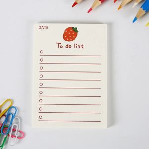 50 Sheet To Do List Note Memo Pad Notepad Daily Week Plan List Office Stationery