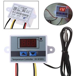 XH-W3001 W3002 Digital kontrolltemperatur Mikrodator Termometer Termoregulator 12/24/220V Vattenkylare Termostatomkopplare