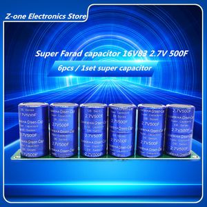 Super Farad -Kondensator 2.7V 500F 2.7V500F 6PCS / 1SET 16V83F Automotive Super Farad -Kondensatormodul