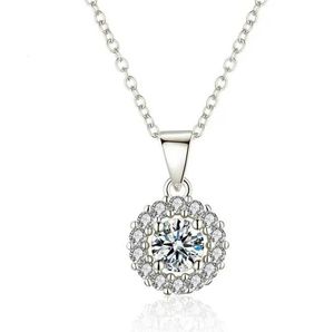Pendant Necklaces New Crystal from Hot Unicorn Pendant Necklace Fit Women Fine jewelry For Party as Cute gifts 240410