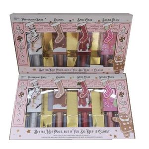 Lip Gloss Christmas Kit Limited Edition Liquid Lipstick Makeup Set In 4Pcs Moisturizing Dazzling Shimmery Lipgloss Longwearing Drop De Otynk