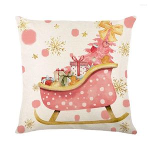 Pillow 4pcs Christmas Cover Pillowcases Decorations Simulation Applique Throw Covers Car Home Pillows Decor