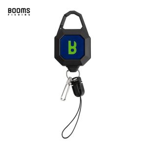 Booms fiske rg4 lanyard retractor låsningsutrustning tether 70 cm justerbar längd infällbar nyckelring fluga fiske verktygstillbehör