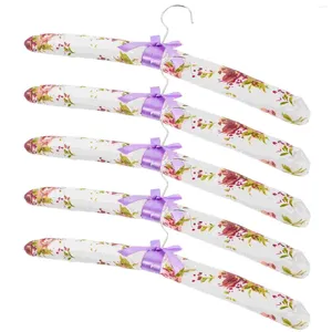 Aufbewahrungstaschen 5 PCs Hochzeitskleider Kleiderbügel Stoff Blumen geschwollene Kleiderbügel Schaum