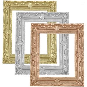 Frames 3 Pcs Miniature Po Frame Props Small Holders Decoration Ornament Model Models House Accessory Micro