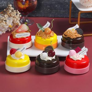 Dekorativa blommor 1pc Cake Model Simulation Dessert Round Fruit Small Ornament Tea Table Decoration Shop