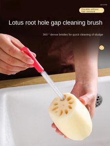 Baking Moulds Tulip Nozzle Piping Tips Clean Brush Tools Cookies Fondant Professional Cleaner Lotus Root Washing