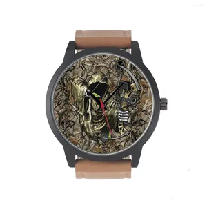 Orologi da polso in fabbrica Archer design design sport stile da caccia camufflaggio regali per gli appassionati di orologio da polso da polso per batteria maschile