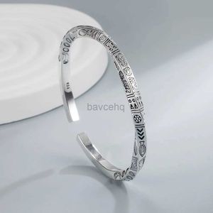 Armreifen 925 Sterling Silber Geometrie Totems Open Armbänder Armreifen für Frauen Luxusdesigner Schmuckgeschenk Frauen Gaabou 240411