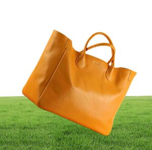 女性用の特大のトートバッグ本物の革のハンドバッグと財布牛皮茶色の大きな買い物客バッグ女性旅行ハンドバッグ2021 New H129556225