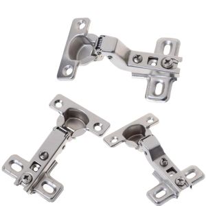 1PC Safety Kitchen Cabinet Hinge Plate Cupboard Door Close Full Overlay Hydraulic Hinge Plates For Hardware Tools