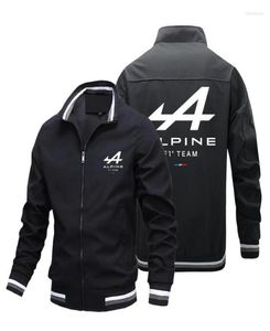 Men039S Trench Coats Alpine F1 Team Spring och Autumn Zipper Jacket Men39s Pocket Casual Sportswear Outdoor Cardigan3624933
