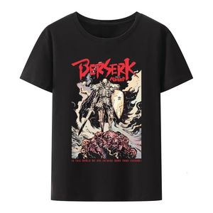 Berserk t-shirt män kvinnor 100% bomull plus storlek överdimensionerad streetwear daglig casual grafik o-hals japansk anime cool unisex tees 240410