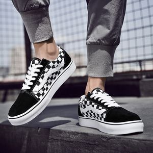 vanvans Canvas Shoes concave Convex Mark Low Top Board Shoes with Black White Checkerboard Checkers Shoes女性デザイナーシューズカジュアルスポーツブランドシューズ35-44