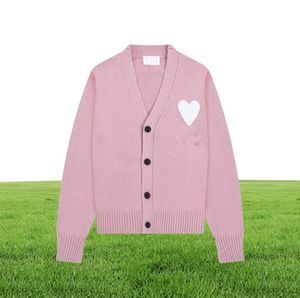 파리 디자이너 Men039S 스웨터 새로운 Amis de Coeur Macaron Love Jacquard Cardigan 남자와 여자 4009144