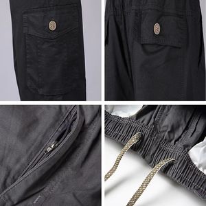 Mäns Loose Tactical Pants Multi-Pocket dragkedja utomhus vandring resor casual arbetskläder smala och bekväma raka byxor