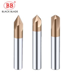 BB Chamfer Milling Cutter Carbide Corner CountersiSk Chasching Mill Deburring Edges V Grove Router 60 90 120 grad 2 3 Flutes
