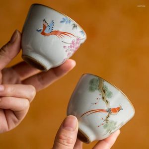 Xícaras pires de porcelana de estilo japonês