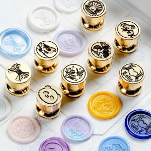 Wax Stamp Craft Supplies Sealing Stamp Diameter 1.5cm Mini Laser Seal Head Laser Flat Layer Carving With High Carving Accuracy