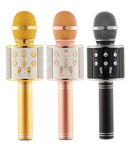 WS858 Trådlös högtalare Microphone Portable Karaoke Hifi Bluetooth Player WS858 för XS 6 6S 7 iPad iPhone Samsung -surfplattor PC PK Q78118537