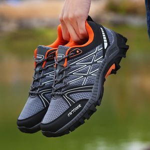 Scarpe da trekking a basso contenuto di esterni scarpe sportive bianche con scarpe a maglie traspirante per esportare scarpe da uomo di grandi dimensioni