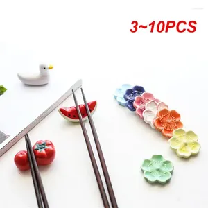 Chopsticks 3-10st Support Plum Blossom Ceramic Creative Underglaze Color Japanese Cartoon Rack Pillow