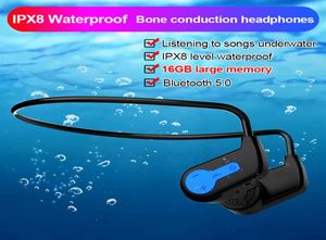 Fast Delivered K3 Bluetooth Headset MP3 Player IP68 Waterproof 16GB Wireless Headphones Swimming Sport Earphones Hifi Speaker For 6504550