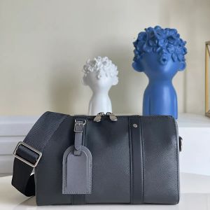 10a espelho de qualidade designer ombro Bag de couro genuíno para homens com caixa L301