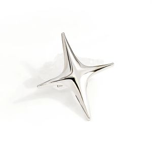 Little Star Brosch Badge Männer und Frauenblusen vier spitze Meteor Cross Metal Revers Sterne Sterne Hemdkragen Pins Geschenke