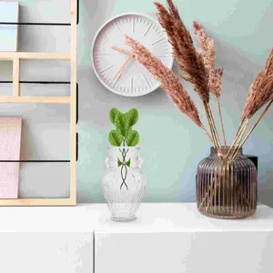 Vases Flower Pot Decorative Cabinet Desk Decorations Glass For Flowers Office