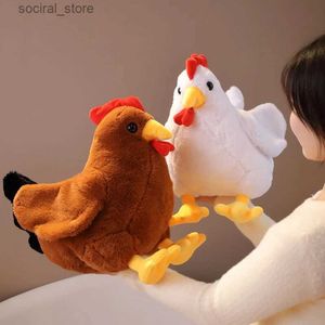 Stuffed Plush Animals Hot 30/40CM Simulation Cock Plush Toys Stuffed Soft Chicken Dolls Animal Poultry Pillow Funny Home Cushion Decor Birthday Gift L411