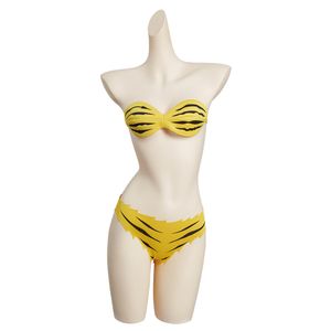 Lum cosplay baddräkt kostym anime urusei yatsura roll spela kvinnor sexig badkläder kostym kvinnlig sommarbikini set halloween kostymer