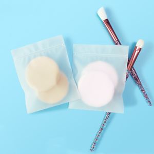 50pcs CPE Puff Mücevherleri İçin Buzlu Ziplock Torbalar Perakende Aksesuar Depolama Ambalajı Küçük İşletmeler Mini Mühür Zip Plastik Pouch