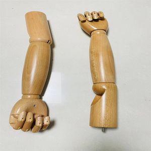 Drewniane ręczne manekiny dla dzieci, bez ciała z bazą, akcesoria na ramię dziecięce do modelu tkaniny, wyświetlacz kobiet E193,1PAIR