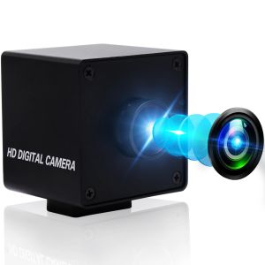 WebCams ELP USB Camera 4K 3840x2160 UVC Plug del driver gratuito Plug e riprodurre mini webcam telecamera Web con lenti a pesce ad angolo largo per computer PC