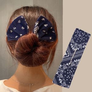 Saç Bantları Kadın Yaz Düğümlü Tel Kafa Bandı Baskı Saçkop Braider Maker Kullanımı Kolay DIY Aksesuarları Saç Aracı 2023 Yeni Moda