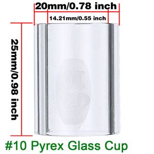 7pcs tig soldagem consumíveis lentes de gás atarracado tig #10 pyrex copo de copo de vidro dicas para wp17 wp18 wp26 prático durável