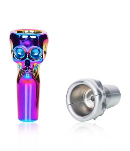 14mm 19mm Skull Magnetic Bowl for Glass Bongs Easy Cleaning Rökningstillbehör Vattenrör 1PC7800766