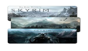 80x30cm v Skyrim Gaming Mouse Pad Gamer XLラージラバーマウスパッドロックエッジキーボードパッドコンピューターデスクマットLJ25545274