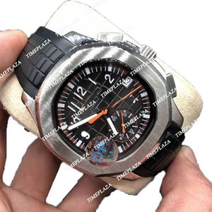 2024 New DP Factory Luxury Watch أفضل جودة DIAL أسود VK VK Quartz Movementwatches 40mm Nautilus 5968A-001 Mens Watches على حزام المطاط