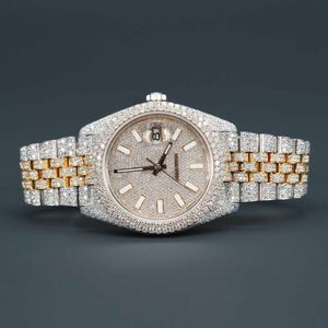 Luxury Looking Fullt Watch Iced For Men Woman Woman Top CraftSmanship Unikt och dyra Mosang Diamond Watchs For Hip Hop Industrial Luxurious 62678