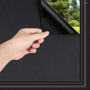 Window Stickers Blackout Film Inteckningsbara hemvärmeisolering Anti UV Darkest Tint Static Cling