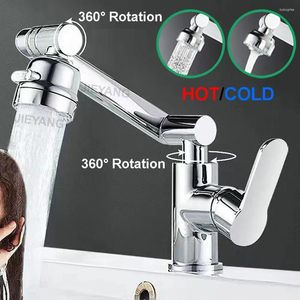 Bathroom Sink Faucets 1080 Degree Basin Faucet Kitchen Mixer Aerator 2 In 1 Silver Tap Heated Gourmet Tapware