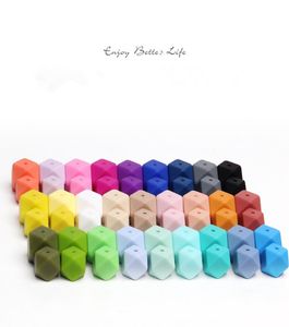 Baby Silicone Multifacted Beads 17mm 100 Food Grade Diy Silicone Beads Beaby Baby Candy Color Chew Beads6896139