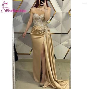 Party Dresses Prom Dress Elegant Evening For Women Luxury Satin Lace Formell tillfälle Dubai Arabia Sweetheart